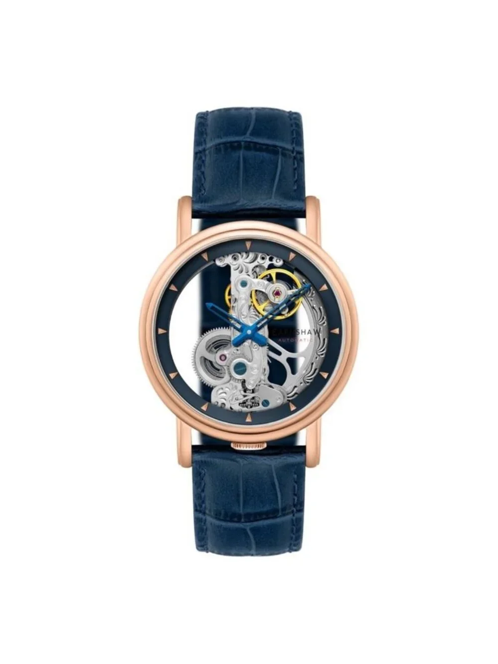 NWT Thomas Earnshaw Fowler Bridge Blue Dial Men's Watch